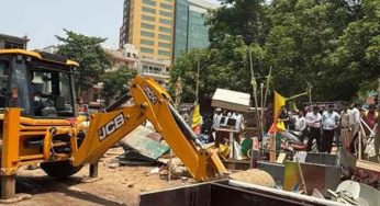 Demolition: Anti-encroachment drive launched in Tilak Nagar market
