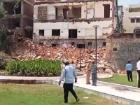 Evacuation in 4-storey Delhi building after sudden tilt