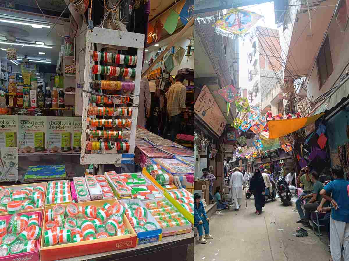 Delhi: Lal Kuan, India’s biggest kite market, turns colourful for I-Day