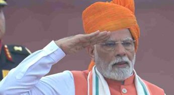 PM Modi sports saffron turban for 79th Independence Day celebrations