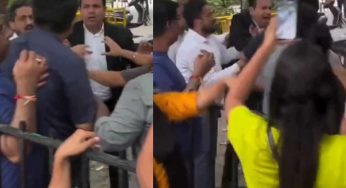 Watch: Lawyer caught slapping dog lover amid protest at SC
