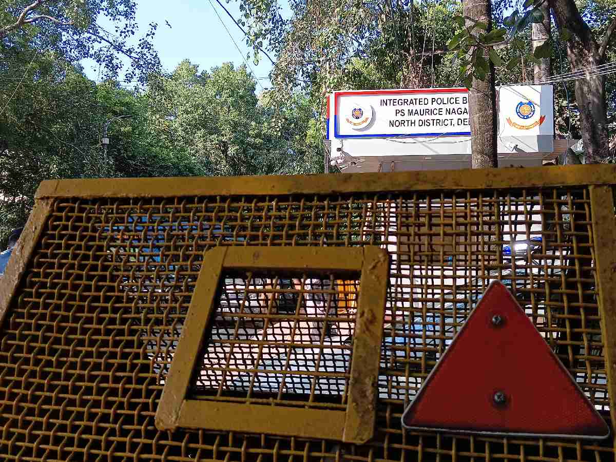 A picket on way from Ramjas College