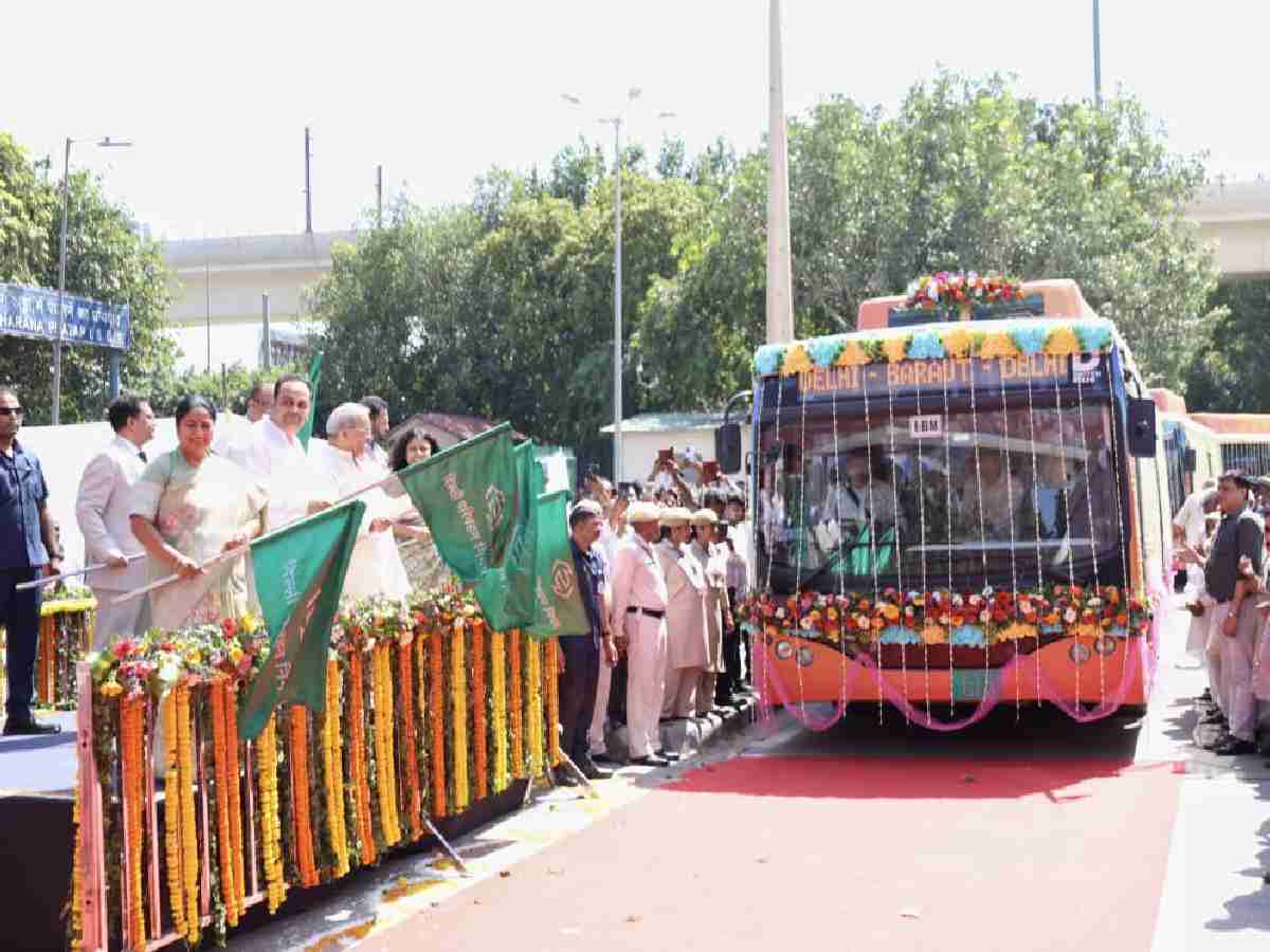 CM Rekha Gupta launches DTC interstate buses from Delhi to UP’s Baraut