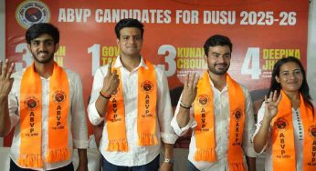 DUSU polls: ABVP leading on three posts, NSUI on one after 14 rounds of counting