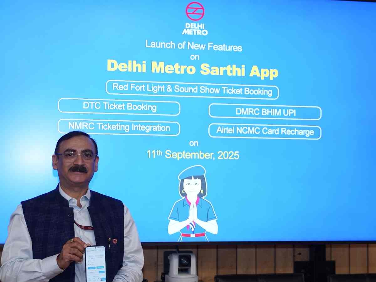 Delhi Metro launches in-app UPI payments on Sarthi app