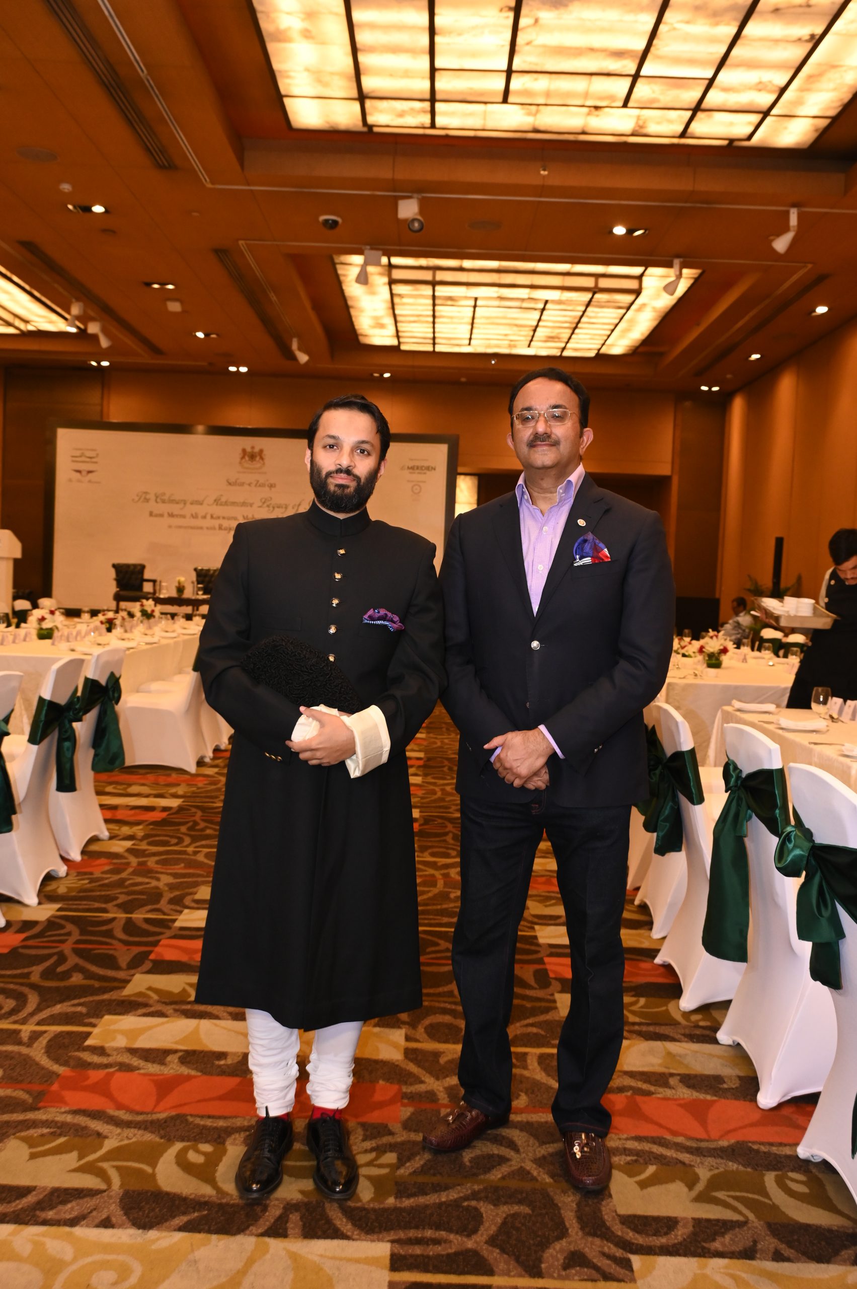 L-R) Ali Khan Mahmudabad, Diljeet Titus