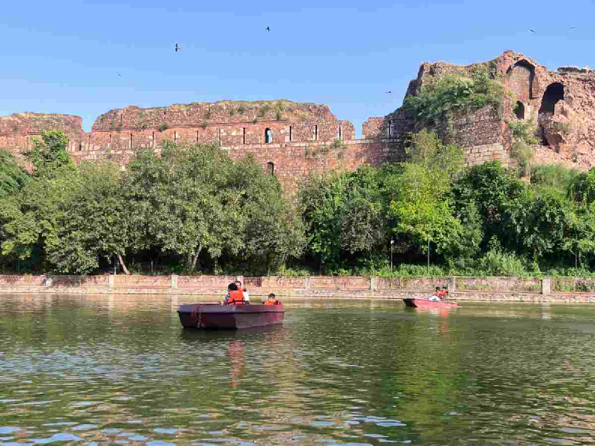 Boating resumed on a trial basis at the Purana Qila lake