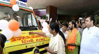 ‘Ambulance before pizza’: Delhi CM flags off 11 CATS vehicles, unveils health initiatives