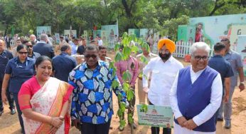 Diplomats from 70 countries plant saplings at Central Ridge in Delhi