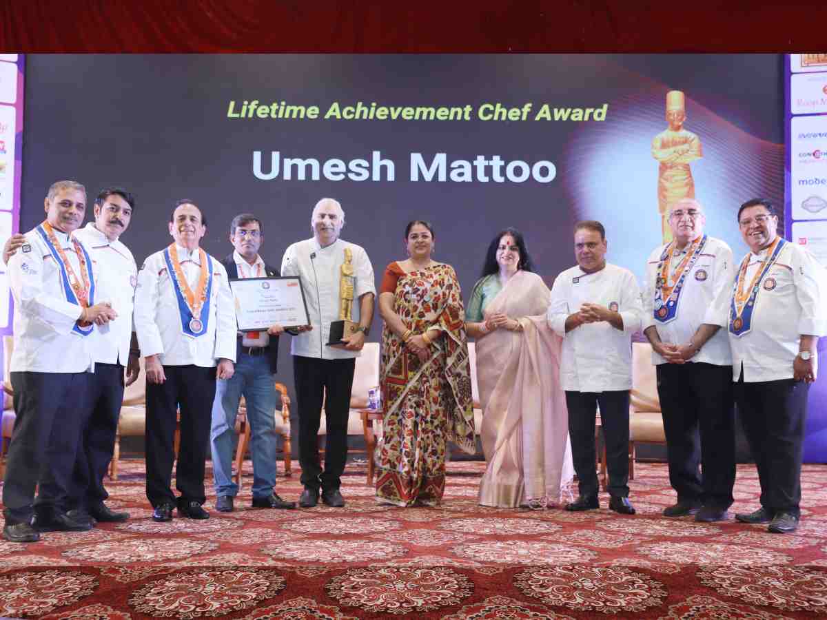Lifetime Achievement Award presented to Chef Umesh Mattoo