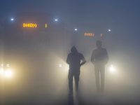 Dense fog blankets Delhi with AQI on brink of ‘severe’ at 384