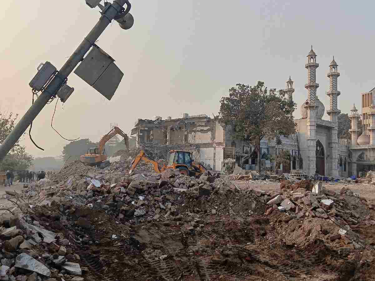 Bulldozed action at Turkman Gate by the MCD