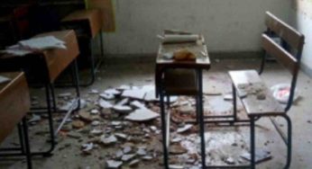 Ceiling collapses in DU college during class
