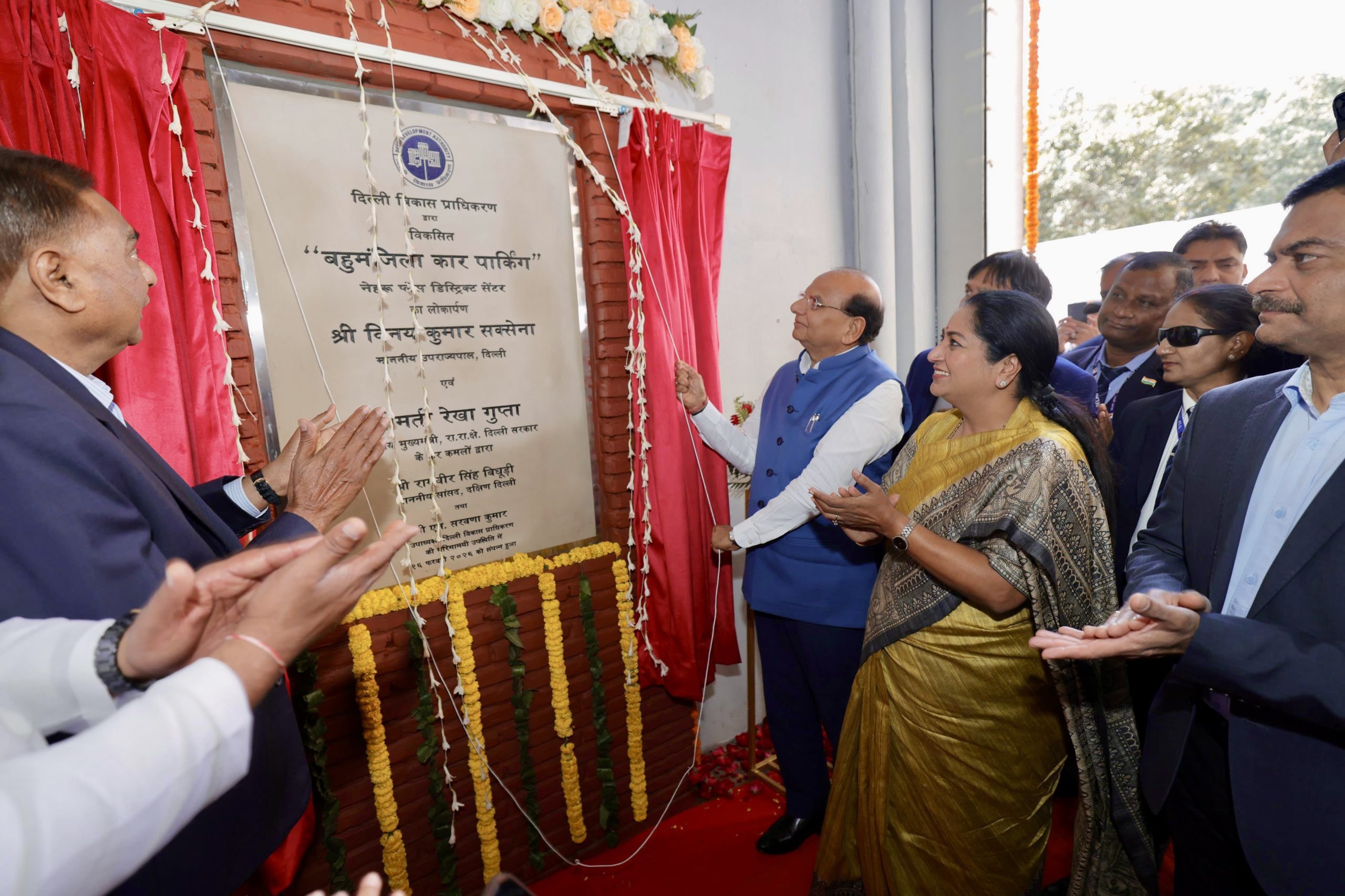 Delhi CM Rekha Gupta inaugurates multi-level DDA parking facility