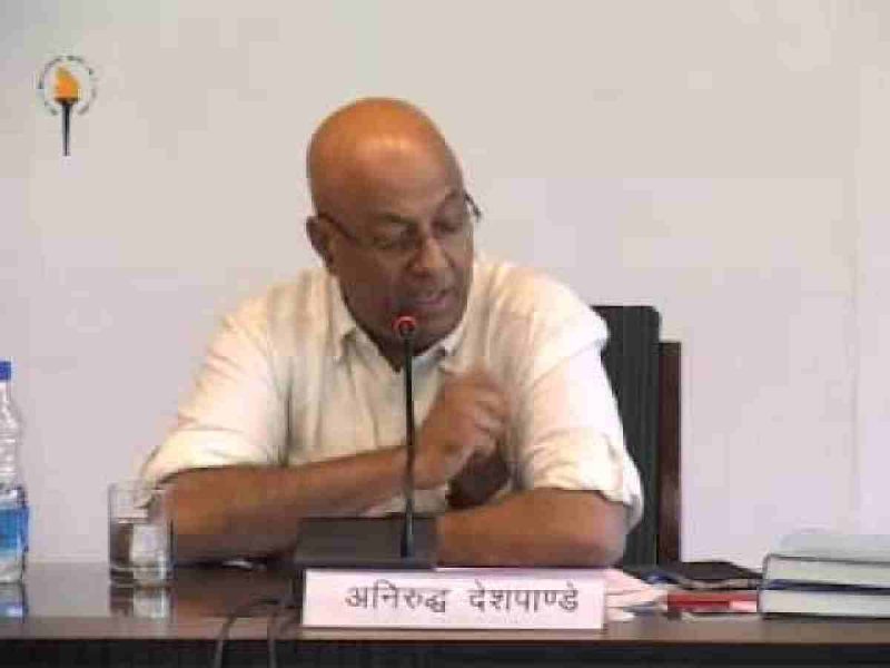 Anirudh Deshpande, Head of the History Department at Delhi University