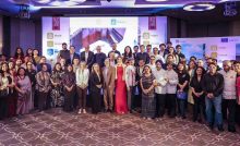 A group picture showing event organisers, culinary professionals, influencers, and guests