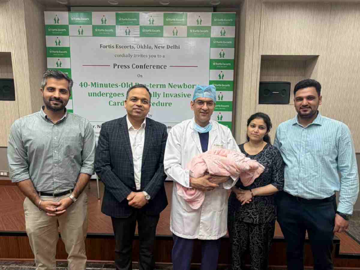 Pre-term newborn undergoes life-saving cardiac procedure within 40 minutes of birth in Delhi