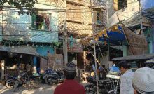 An unauthorised colony in North East Delh