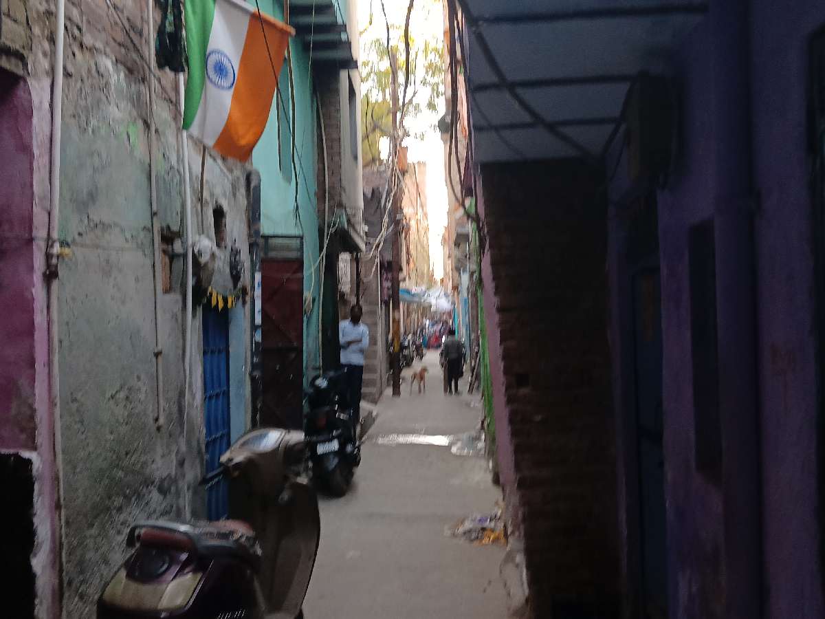 An unauthorised colony near Naraina Vihar