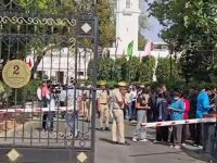 Security scare at Delhi Assembly as car driven by masked man breaks through iron gate