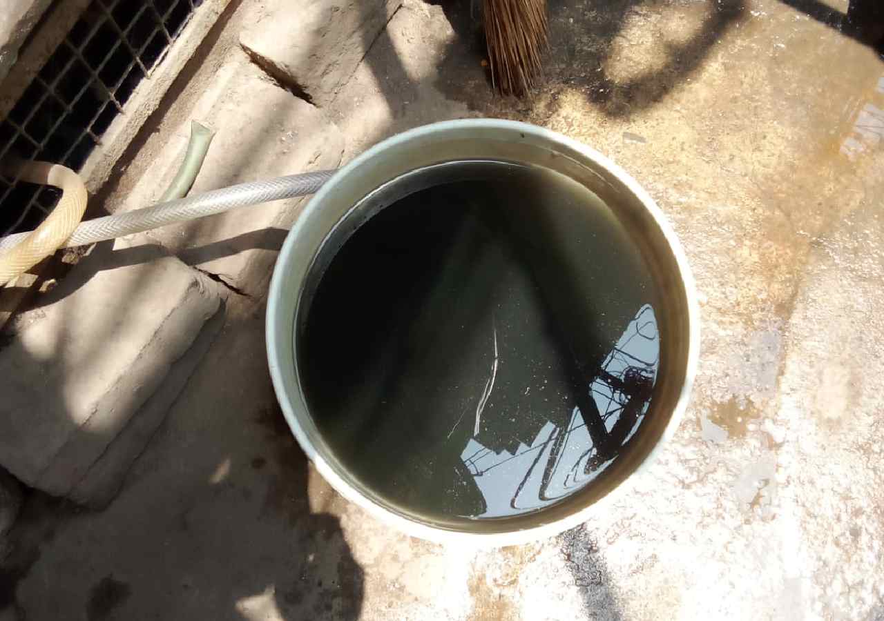 Inside Humayunpur village in South Delhi, water has been mixed with sewage