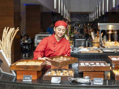 This hotel brunch takes city streets inside