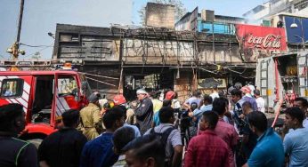 ‘Save us’ cries, climbing out of windows: Locals recount residents’ bid to escape from Govindpuri fire