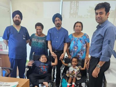 Delhi doctors treat two Papua New Guinea children with rare spinal birth defects