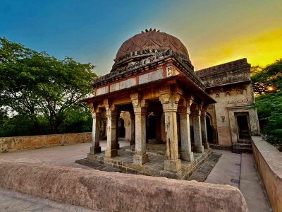 Tomb of Khawaja Mohammad with mosque besideRajon ki Baoi