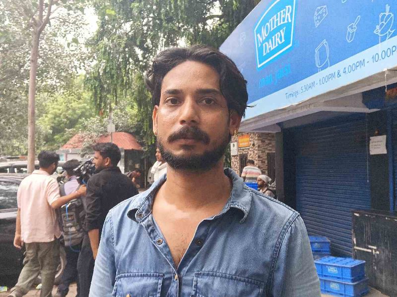Aditya Gahrwal has been protesting despite stitches
