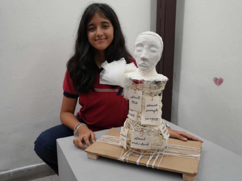Nia Kala, with Elegy of Being, an artwork exploring teenage mental health