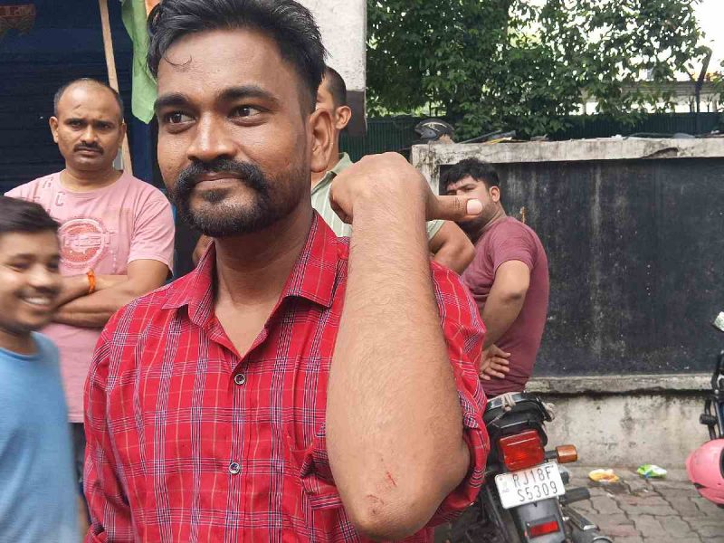 Shabbir Ali found himself at the end of a police baton
