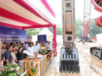 DMRC begins construction at Shivaji Stadium metro Station for Central Vista corridor
