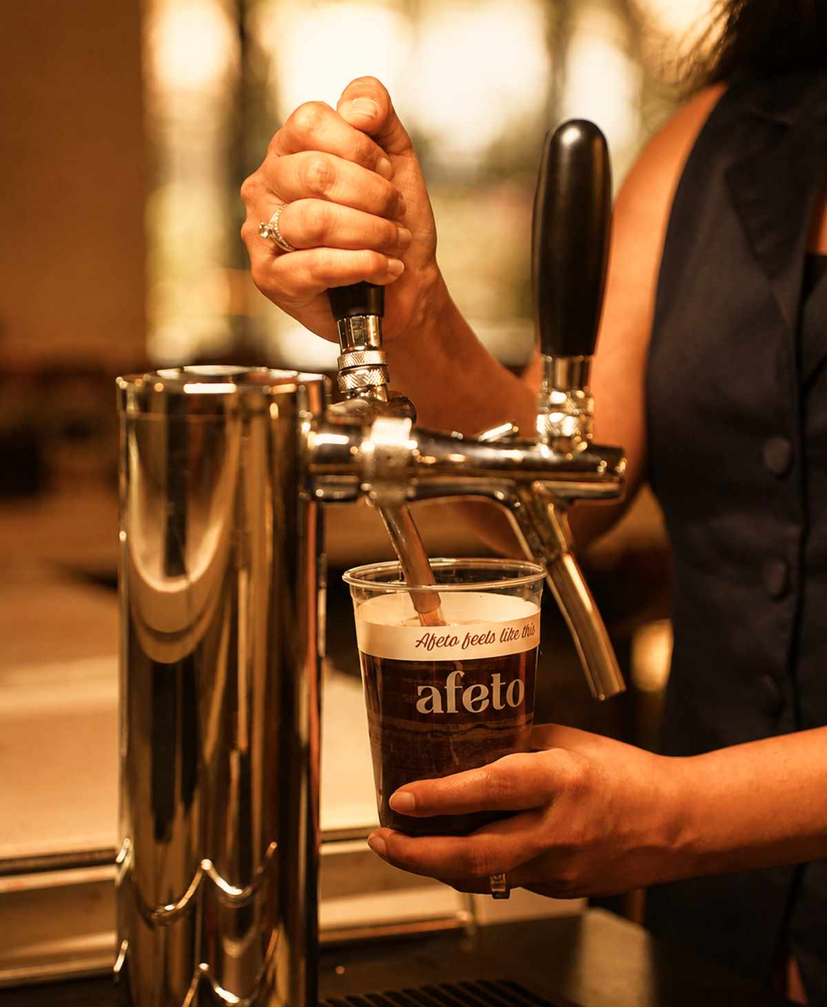 Nitrobrew, AFETO’s nitrogen-infused coffee