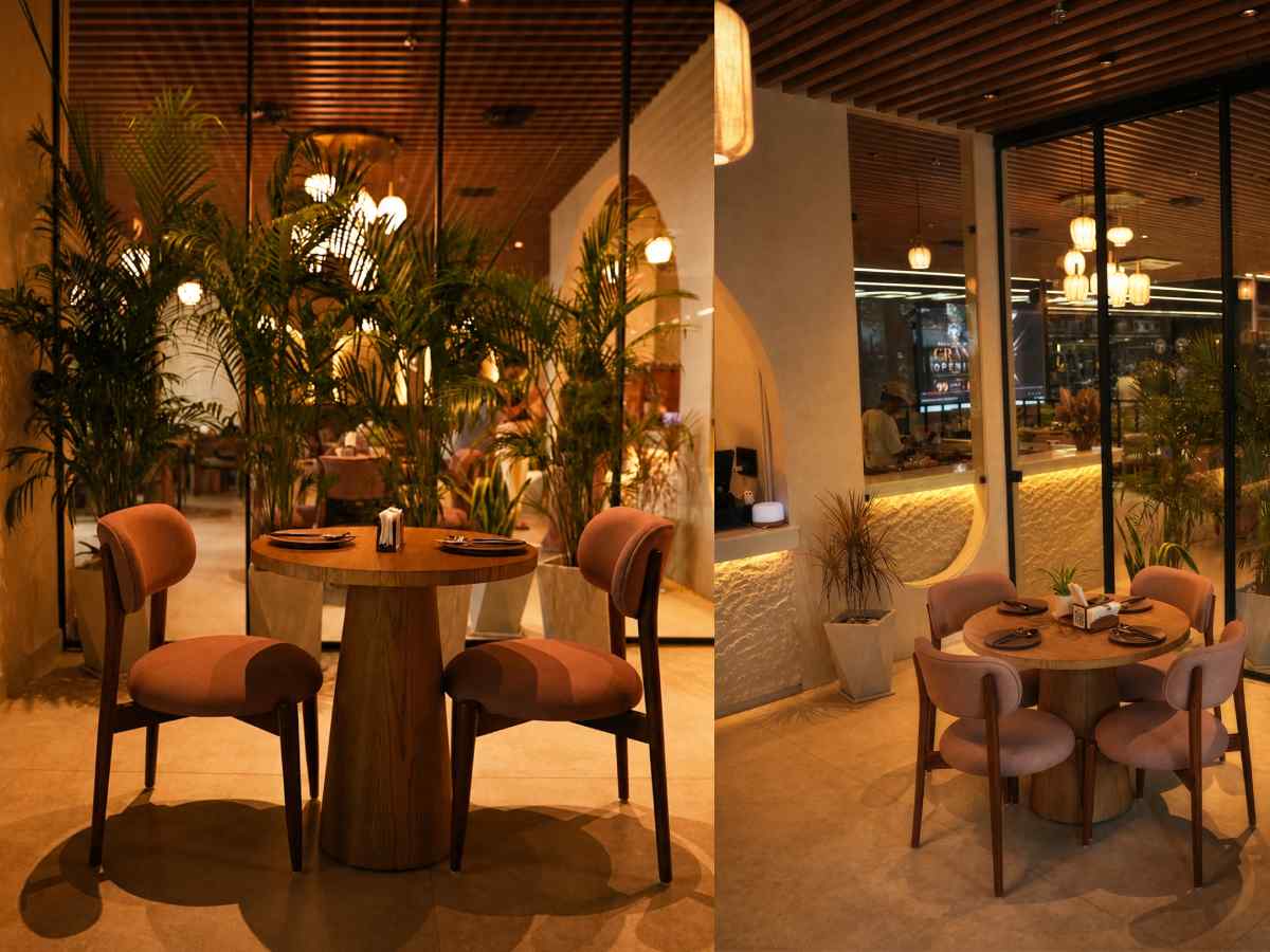 The café’s community-focused interiors