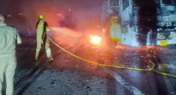 Nine killed, more than 20 rescued as bus catches fire on Yamuna Expressway in Greater Noida