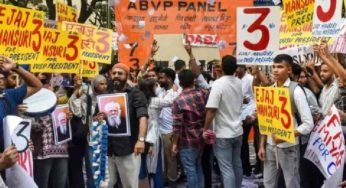 Slogans, selfies and scattered pamphlets: DU’s North Campus wears its election-day colours