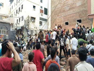Building collapses in south Delhi’s Satya Niketan; people rescued, search ops on
