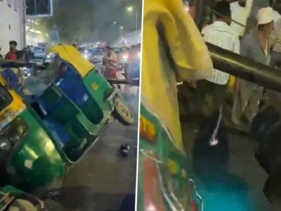 Delhi: Child among two injured after traffic pole collapses in Connaught Place