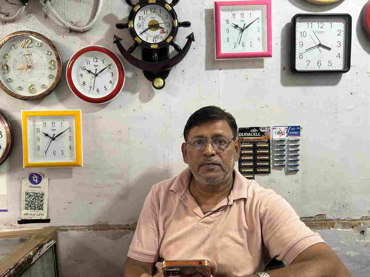 Sunder Dev Prasad, at Sanjay Colony, Okhla Phase II, whose name was removed from the electoral roll
