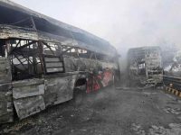 Families struggle to identify charred bodies as 6 victims of Greater Noida bus fire identified