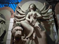 80 idols, two weeks, 12-hour days: CR Park’s Durga Puja preparations in full swing
