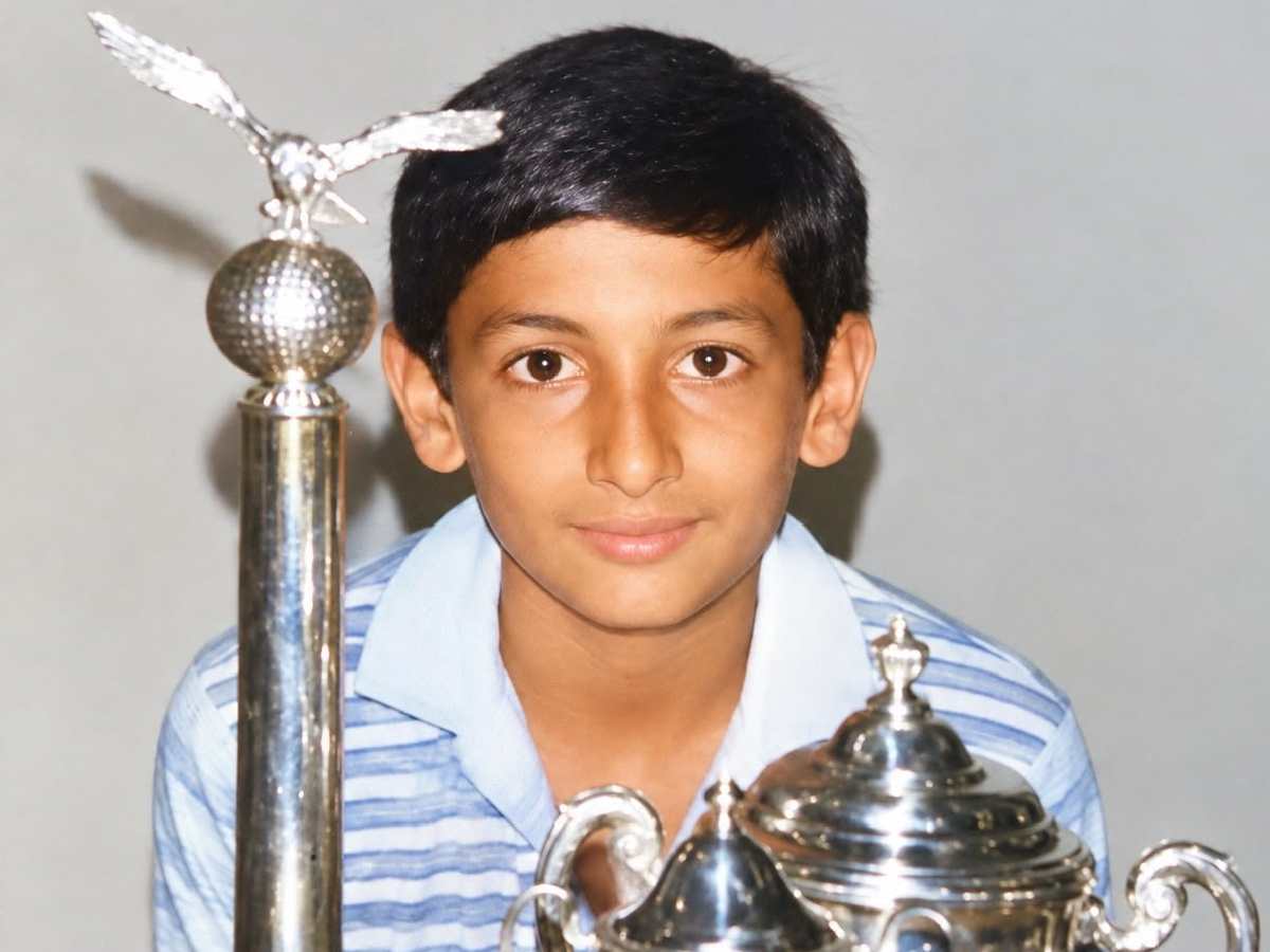 Gaurav Ghei after winning his first title at the DGC in 1981