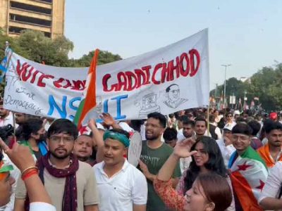 NSUI calls dharna at police station over ‘assault’ on women members during Delhi protest