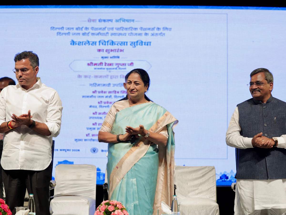 Delhi CM Rekha Gupta launches cashless healthcare scheme for DJB pensioners